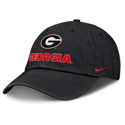 【Nike】Club Men's Nike Dri-FIT College Adjustable Hat Georgia Sideline Club Gameday Men's Nike College Adjustable